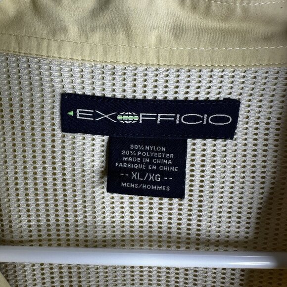 ExOfficio Shirt Mens XL Adventure Vented Utility Flap Pocket Button Long Sleeve - Picture 5 of 12